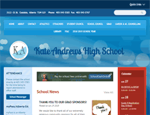 Tablet Screenshot of kateandrewshighschool.com